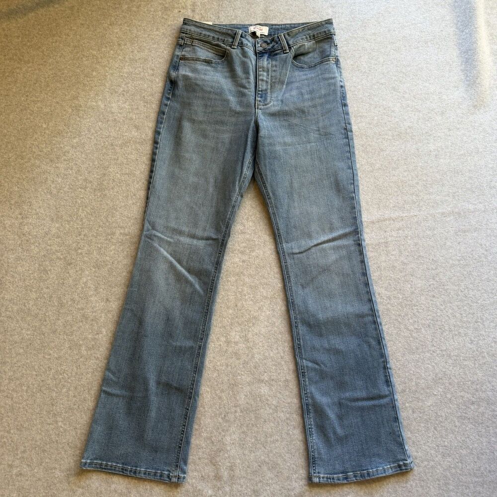 Wrangler Women's 8 29 High-Rise Bootcut Stretch Jeans 32" Inseam Medium Wash
